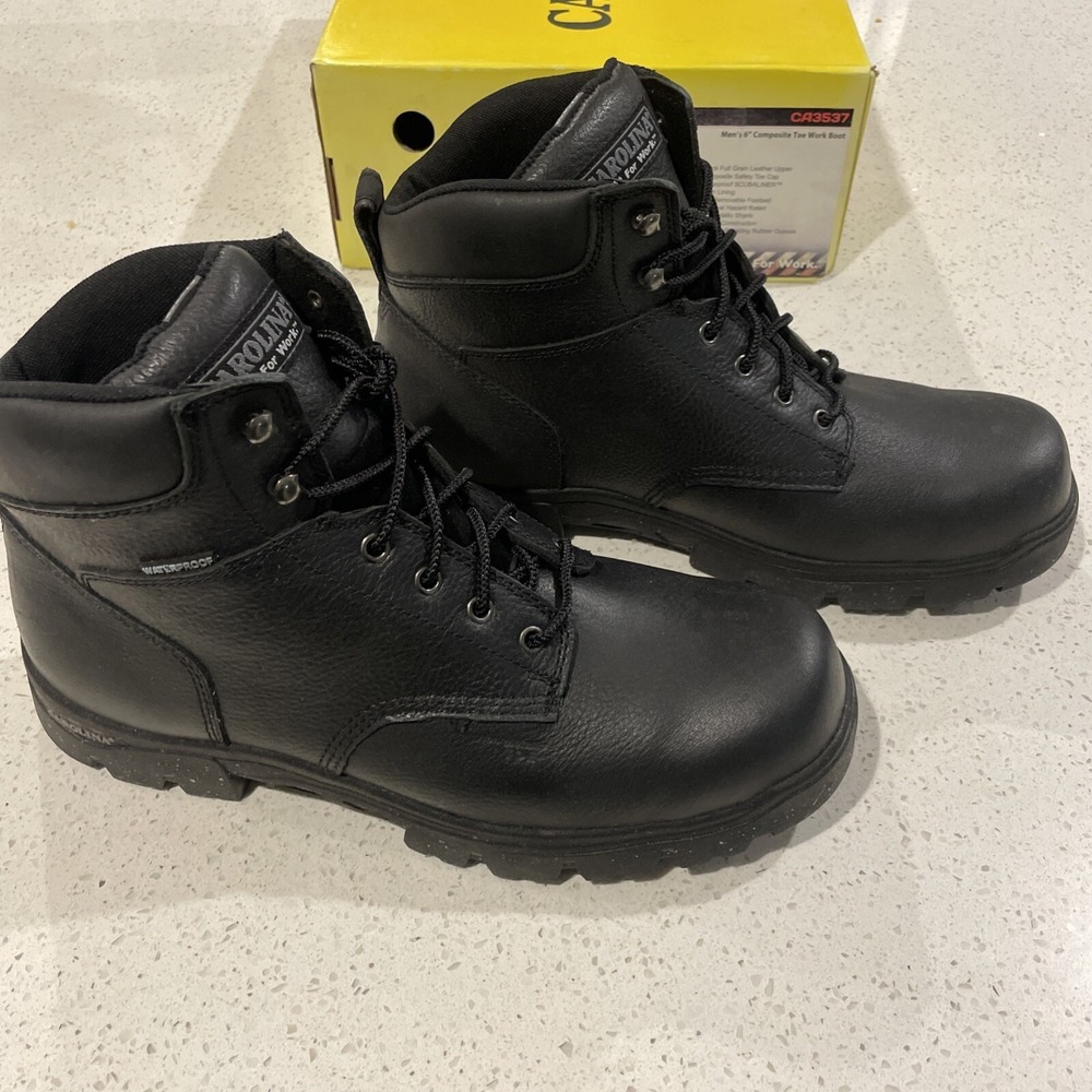 Carolina Men's 6‎ Inch Waterproof  CT Circuit Black Size 14EE New In Box